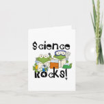 Cartão Frogs Science Rocks<br><div class="desc">Two frogs with lab coats and safety goggles doing lab experiments on Science Rocks T-shirts,  hoodies,  buttons,  cards,  mugs,  magnets,  keychains,  journals,  mousepads,  and other Science Rocks apparel and gifts that are sure to get a few laughs and second looks!</div>