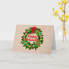 Cartão Frohe Weihnachten Grußkarte Greeting