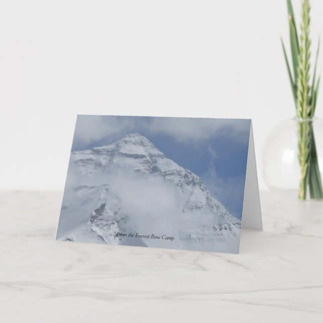 Cartão From Everest Base Camp Greeting Card (Frente)