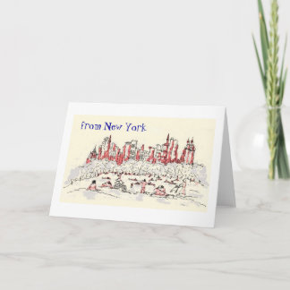 Cartão from New York greeting card