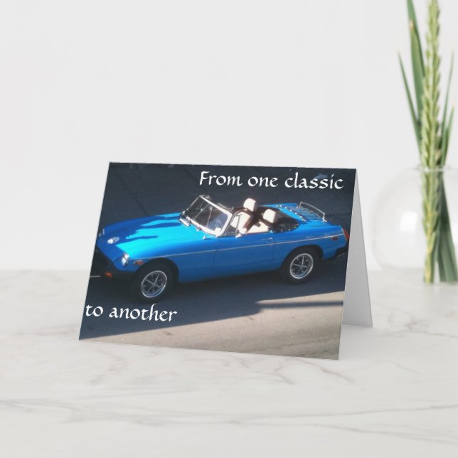 CARTÃO FROM ONE CLASSIC TO ANOTHER (Frente)