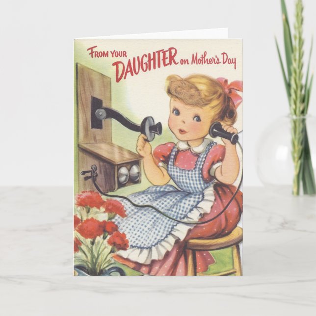 Cartão From Your Daughter on Mothers Day (Frente)