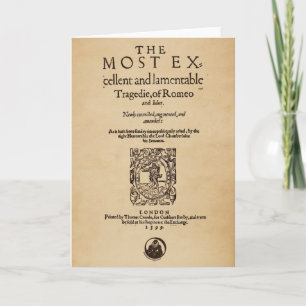 Cartão Front Piece to the Romeo & Juliet Quarto (1599)