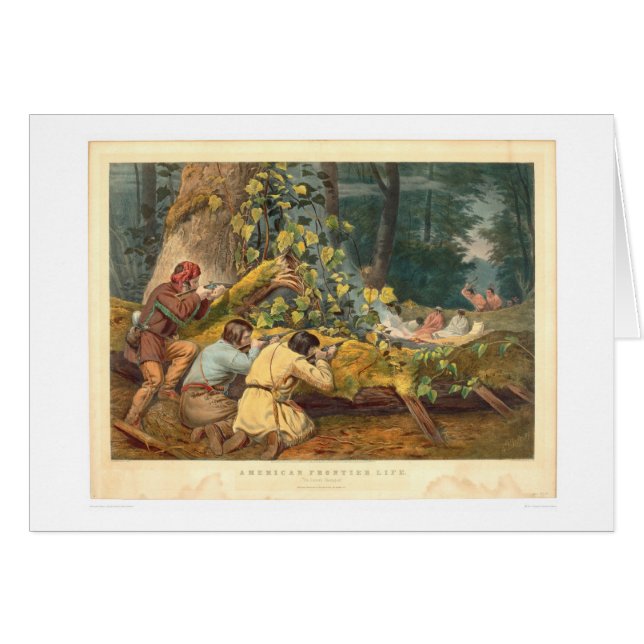 Cartão Fronteira americana (0021A) (Frente Horizontal)