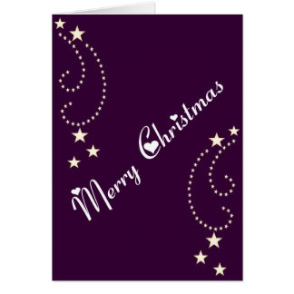Cartão Fronteira de estrelas festivas
