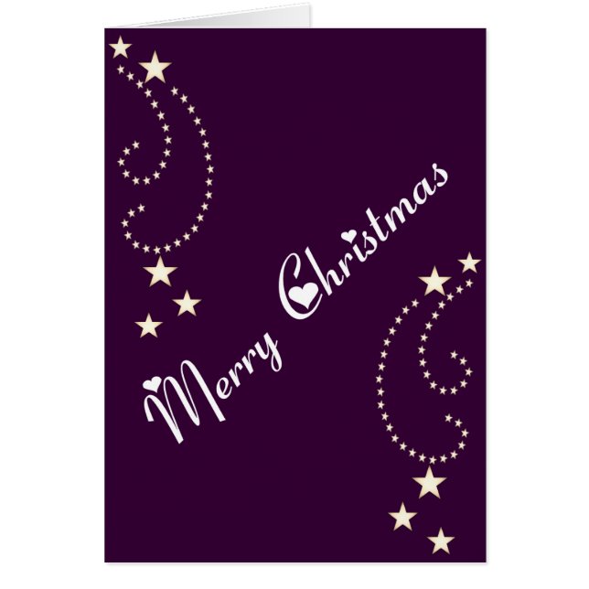 Cartão Fronteira de estrelas festivas (Frente)