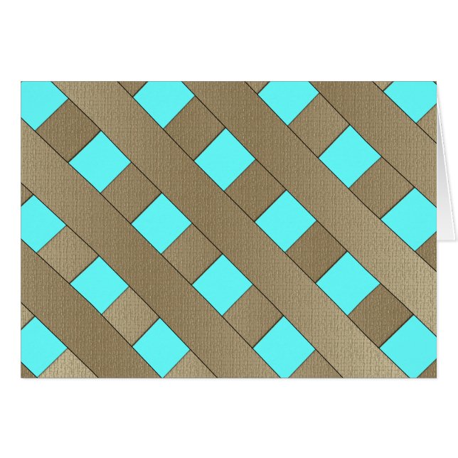 Cartão Fronteira de lattice por Shirley Taylor (Frente Horizontal)