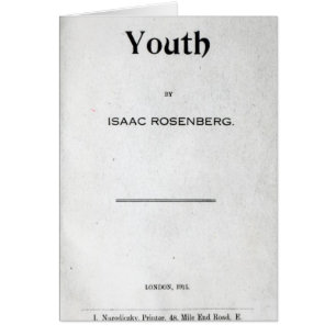 Cartão Frontispício 'a Youth