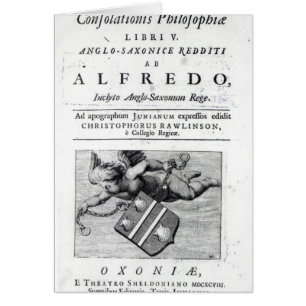 Cartão Frontispiece a Christopher Rawlinson