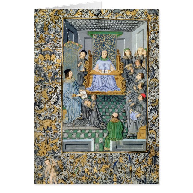 Cartão Frontispiece de Gramatica de Antonio de Nebrija ' (Frente)