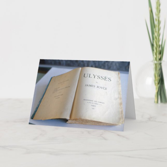 Cartão Frontispiece of 'Ulysses' by James Joyce (Frente)