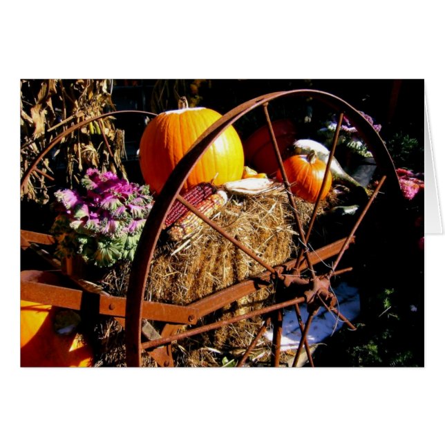 Cartão Frost On Pumpkin (Frente horizontal)