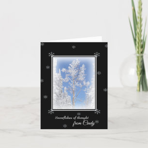 Cartão Frosted Aspen Personalized Note Card