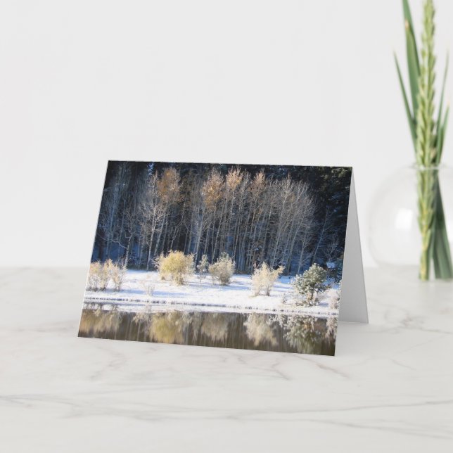 Cartão Frosty morning (Frente)