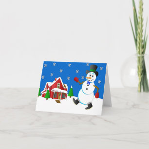 Cartão Frosty o Boneco de Neve por Joel Anderson