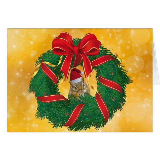 Cartão Frota de Natal de Chips Bonitos (Frente Horizontal)