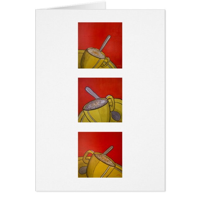 Cartão Frothy do café (séries) (Frente)