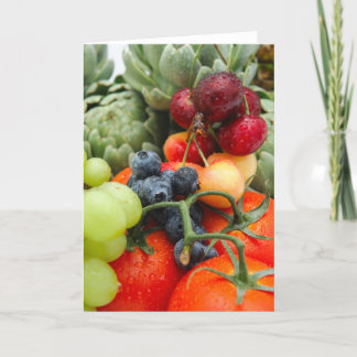 Cartão Fruit and Vegetables