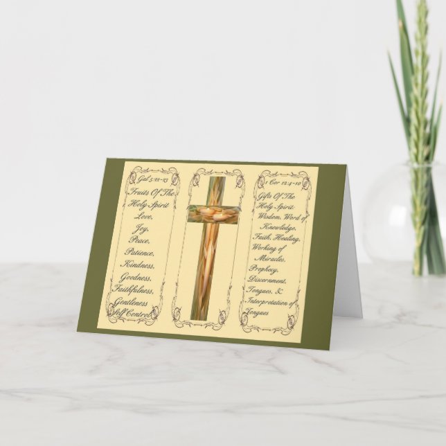Cartão Fruits & Gifts Of The Holy Spirit Note Card (Frente)