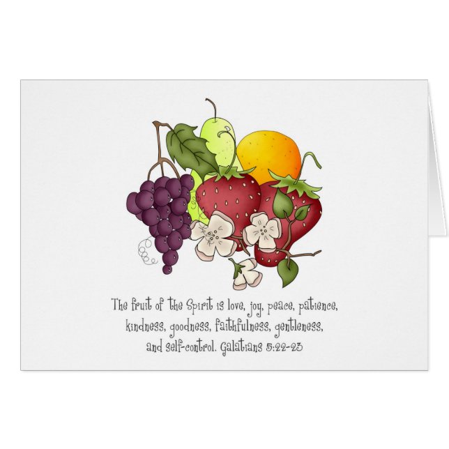 Cartão Fruta da Espírito (Frente Horizontal)