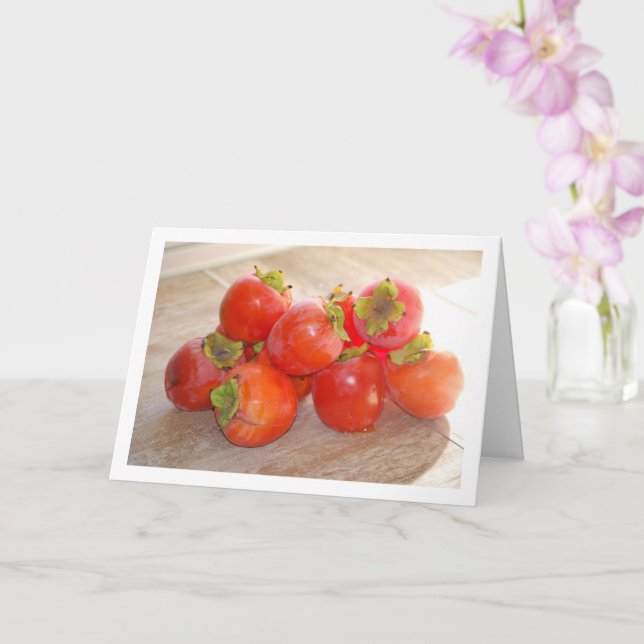 Cartão Fruta de Caqui (Orquídea)