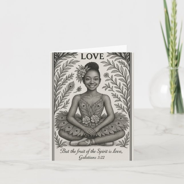 Cartão Fruta do Amor BAP Ballerina (Frente)