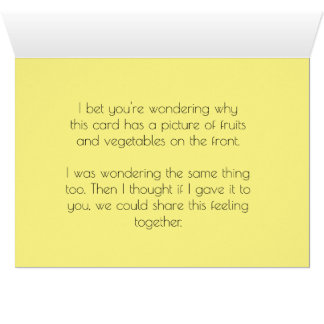 Cartão Fruta e Veggs