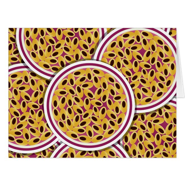 Cartão Fruta Funky Passion (Frente horizontal)