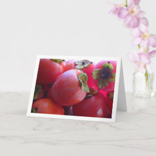 Cartão Fruta Persimmon