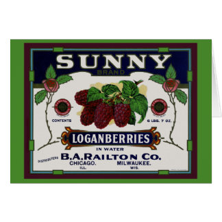 Cartão Fruta Sunny Loganberry