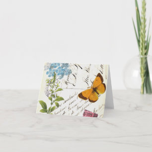 Cartão Fruta Vintage e Cartão-postal Floral...