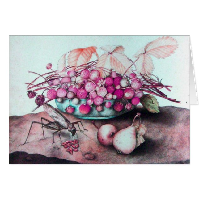 CARTÃO FRUTAS DA SEASON/ESTRAWBERRIES E PERAS (Frente Horizontal)