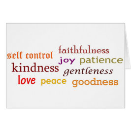 Cartão Frutas do espírito