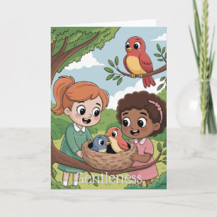 Cartão Fruto do Espírito: Mansidão Infantil
