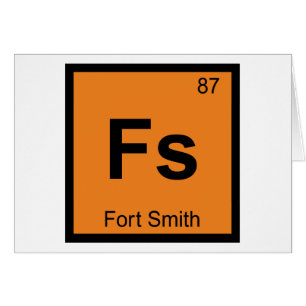 Cartão Fs - Química da Cidade de Fort Smith Mesa Periód