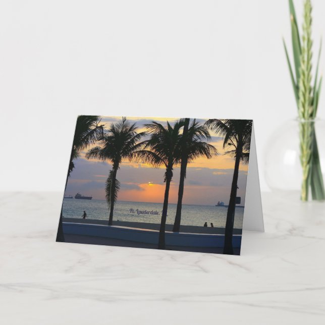 Cartão Ft. Lauderdale Sunset (Frente)