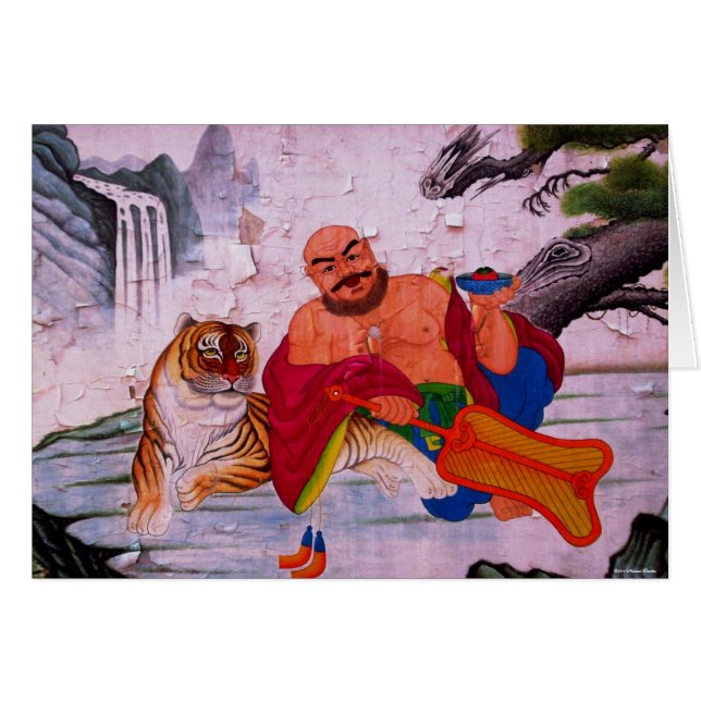 Cartão Fu Hu Luohan (Frente Horizontal)