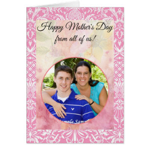 Cartão Fuchsia Pineapple Vitoriana Damasco