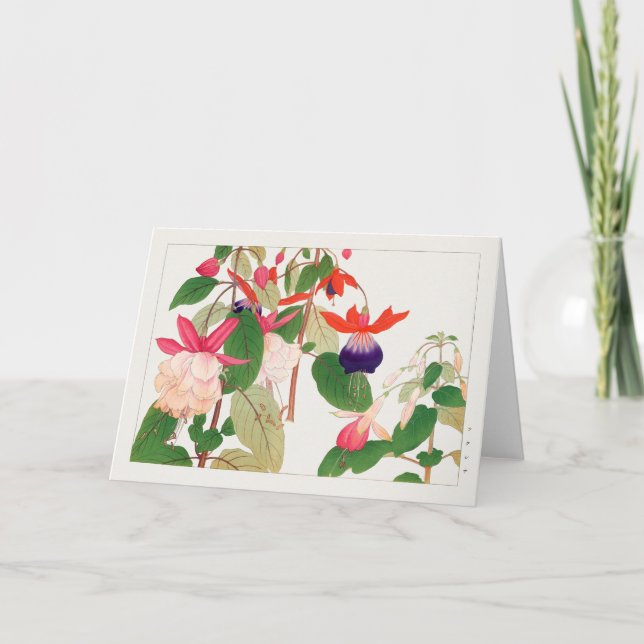 Cartão Fuchsia por Tanigami Konan (Frente)