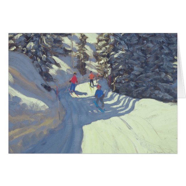 Cartão Fuga Lofer 2004 do esqui (Frente Horizontal)