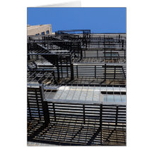 Fuga tradicional a incêndios em Nova Iorque