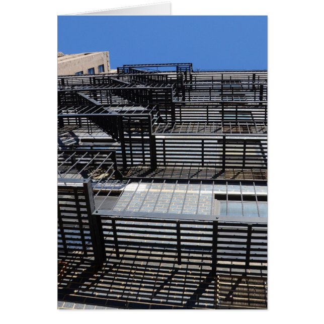 Cartão Fuga tradicional a incêndios em Nova Iorque (Frente)