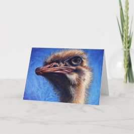 Cartão Fugley Ostrich Greeting Card