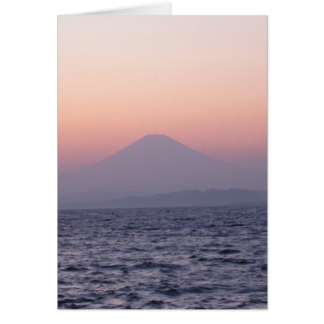 Cartão Fuji-san-sunset-vazio (Frente)