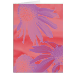Cartão Fulgor de néon do Echinacea #9