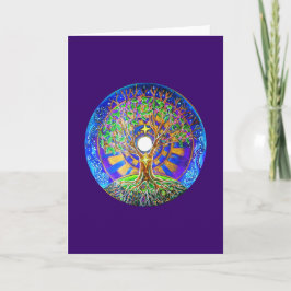 Cartão Full Moon Mandala Greeting Card