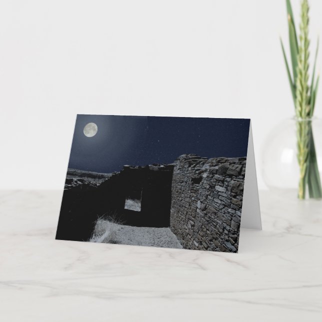 Cartão Full Moon Over Chaco (Frente)