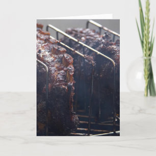 Cartão Fumadas Sobre A Grelha