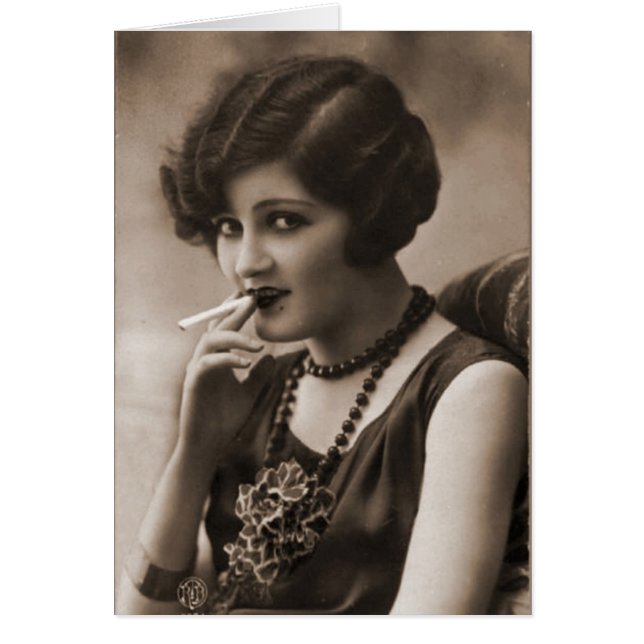 Cartão Fumar um Cigarro (Frente)