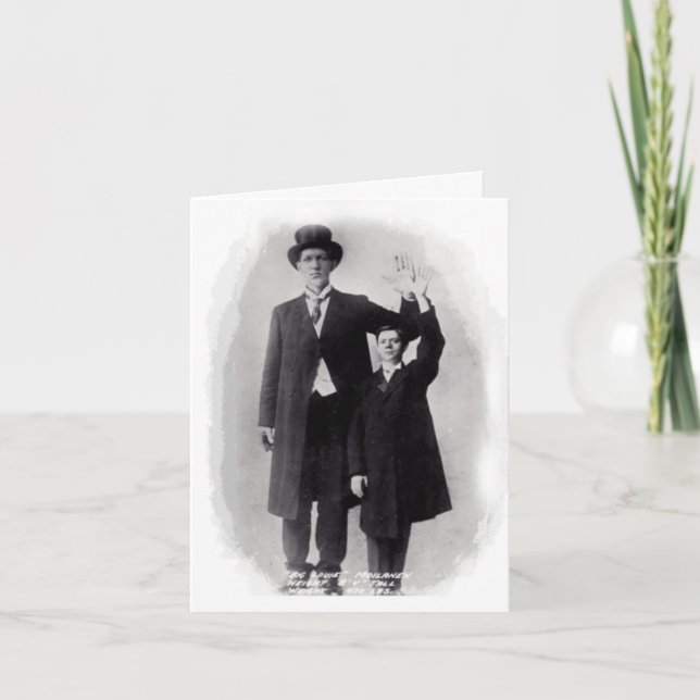 CARTÃO FUN!  A GIANT HELLO! ~ CIRCUS GIANT!  NOTE CARD (Frente)